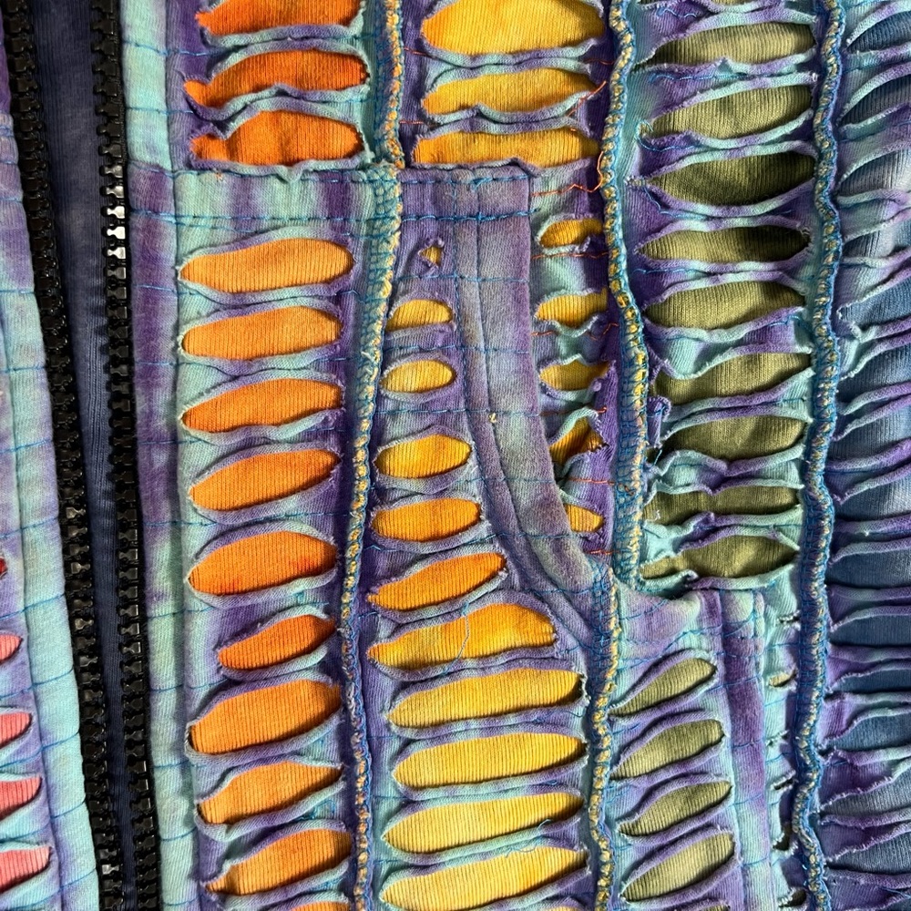 Rising International Cotton Patchwork Razor Cut H… - image 2